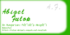 abigel fulop business card